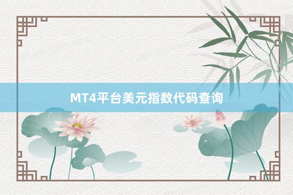 MT4平台美元指数代码查询