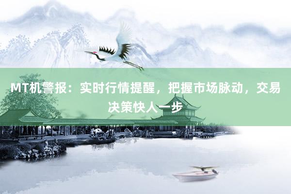 MT机警报：实时行情提醒，把握市场脉动，交易决策快人一步